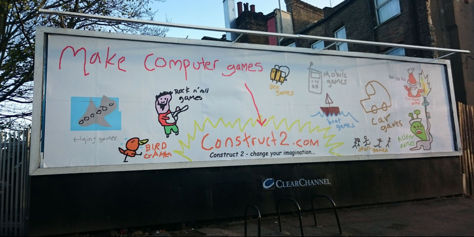 Microsoft Paint billboard