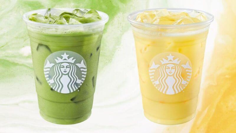 refreshing drinks at Starbucks