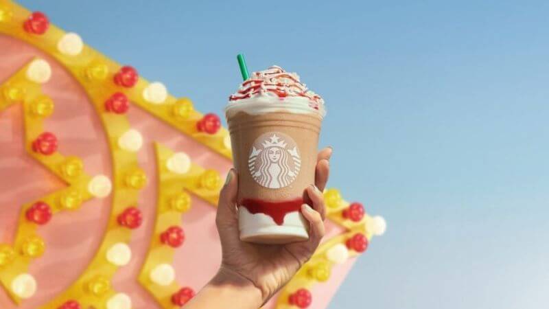 Starbucks Strawberry Funnel Cake Frappuccino