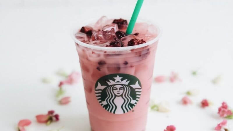 refreshing drinks at Starbucks